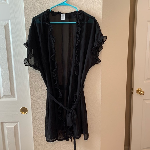 Other - Sexy Black Sheer Robe